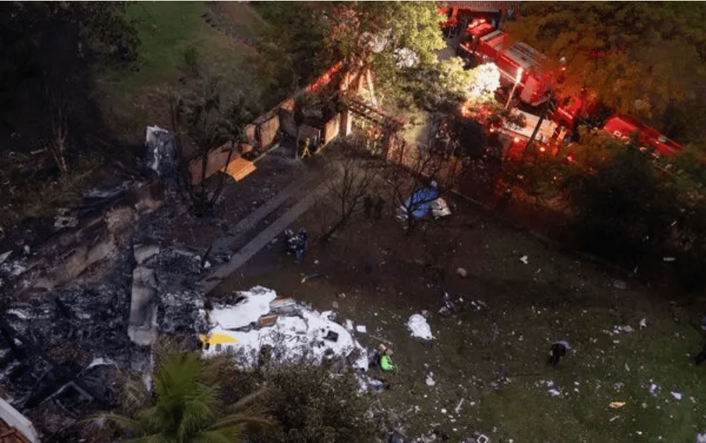 ब्राजिलमा विमान दुर्घटना हुँदा ६२ जनाको मृत्यु