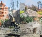 बोरिङ गर्ने क्रममा टीकाथलीमा  निस्कियो आगोको ज्वाला