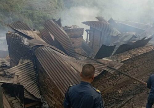 जुगलमा करेन्ट सर्ट हुँदा पाँच घर जले : ६० लाख बराबरको क्षति